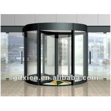 Puerta giratoria automática de cristal